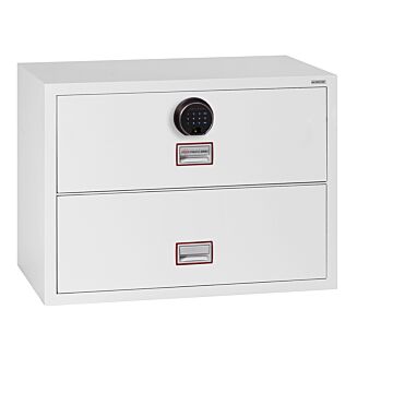 Phoenix World Class Lateral Fire File Fs2412f 2 Drawer Filing Cabinet With Fingerprint Lock