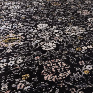 Sovereign 120x166cm Black Vintage Floral