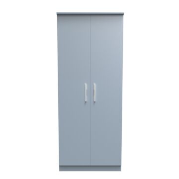 Contrast Double Plain Wardrobe In Denim Blue