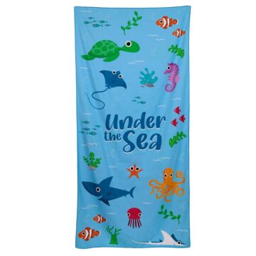 Microfibre Beach Towel - Under The Sea Splosh Sealife