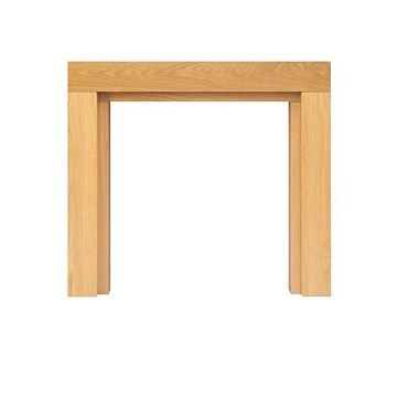 Adam Fenwick Mantelpiece In Oak With Downlights, 45 Inch