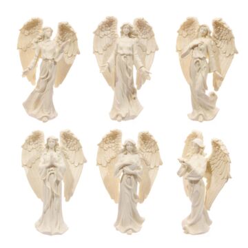 Decorative Cream Angel Standing 17cm Figurine