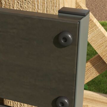 Outsunny Raised Bed For Garden, Planter With Trellis For Climbing Plants, Vines, Planter Box With Drainage Gap, Black