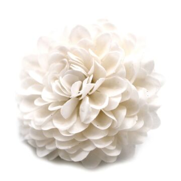 Craft Soap Flowers - Small Chrysanthemum - White - Pack Of 10