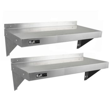 2 X Kukoo Stainless Steel Shelves 1000mm X 300mm