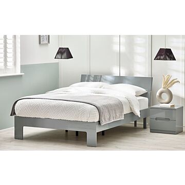 Manhattan Bed 135cm - Grey