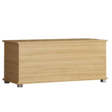 Vida Designs Leon Storage Ottoman, Pine