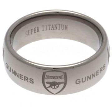 Arsenal Fc Super Titanium Ring Large