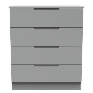 Milan 4 Drawer Chest In Dusk Grey