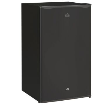 Homcom 91l Freestanding Under-counter Fridge With Lock - Black