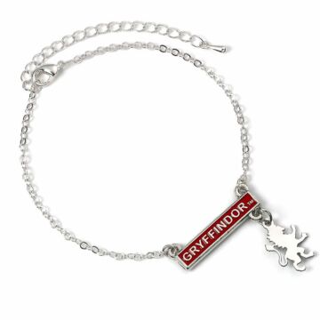 Harry Potter Silver Plated Bar Bracelet Gryffindor