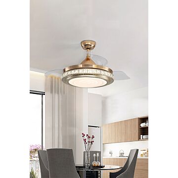 3 Blade Contemporary Fan Ceiling Light