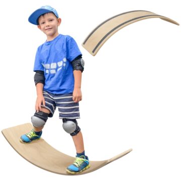 Aiyaplay Wooden Balance Board For Children 3-8 Years Old, Natural