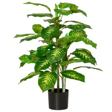 Homcom Artificial Evergreen Tree Fake Decorative Plant In Nursery Pot For Indoor Outdoor Décor, 95cm