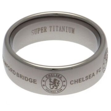 Chelsea Fc Super Titanium Ring Small