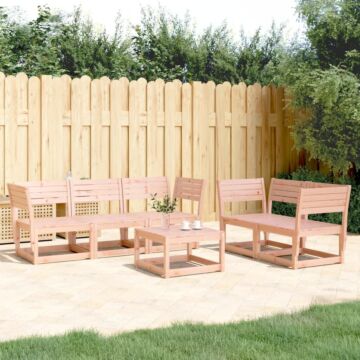 Vidaxl 5 Piece Garden Sofa Set Solid Wood Douglas