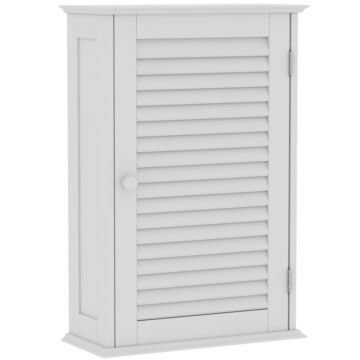 Bath Vida Liano 1 Door Wall Cabinet, White