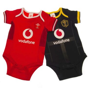 Wales Ru 2 Pack Bodysuit 3/6 Mths Sp