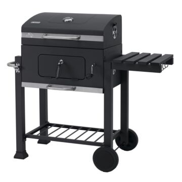 Toronto Charcoal Bbq Grill - Easy Click Together Design With Side Table And Grid In Grid System