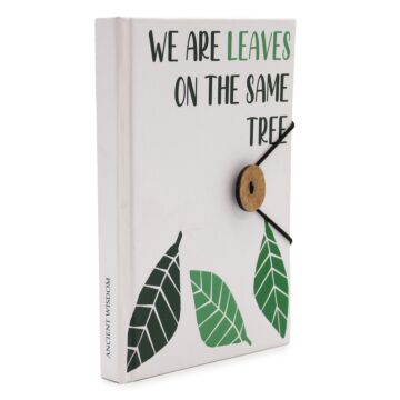 Notebook With Strap - Leaves On The Same Tree