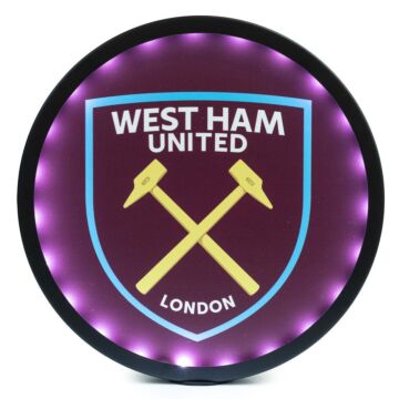 West Ham United Fc Metal Led Logo Sign