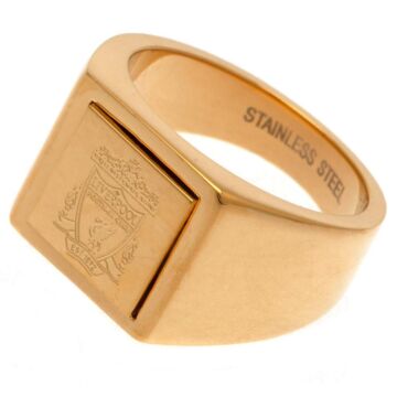 Liverpool Fc Gold Plated Signet Ring Small