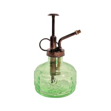 8.7x15cm Glass Water Spray Green