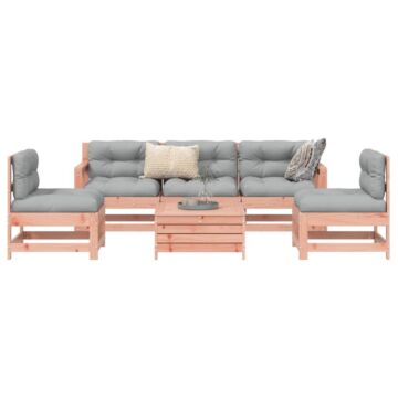 Vidaxl 6 Piece Garden Sofa Set Solid Wood Douglas Fir