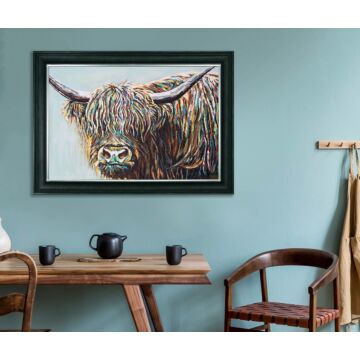 Woolly Highland Cow I By Carolee Vitaletti