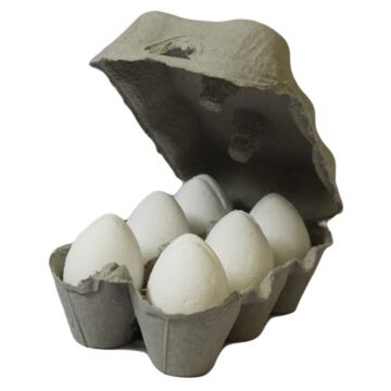 Bath Eggs In A Tray - Coconut - Pack Of 30