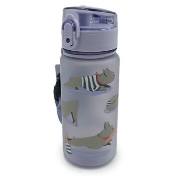 350ml Shatterproof Pop Top Children's Water Bottle - Bertrand The French Bulldog
