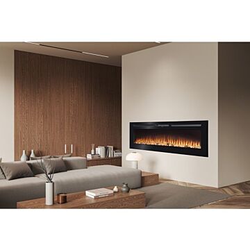 Adam Orlando Inset / Wall Mounted Electric Fire, 60 Inch