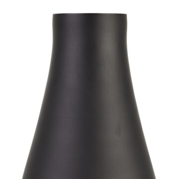 Black Tapered Tall Glass Vase