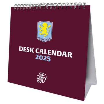 Aston Villa Fc Desktop Calendar 2025