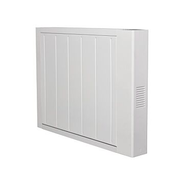 Adam Sola Ceramic-iq 1500w Electric Radiator In White With Smart Wifi Control