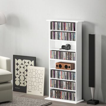 Homcom 360 Cd Storage Unit - White