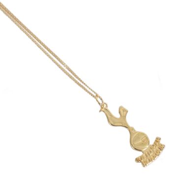 Tottenham Hotspur Fc 18ct Gold Plated On Silver Pendant & Chain