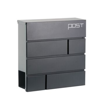 Phoenix Estilo Top Loading Letter Box Mb0121ka In Graphite Grey With Key Lock