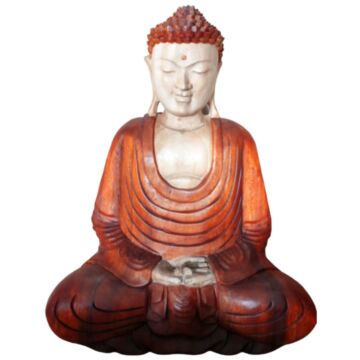 Hand Carved Buddha Statue (hand Down) - 40cm