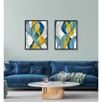 Vertical Bands I By Alonzo Saunders - Framed Art