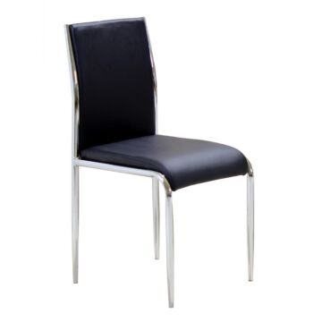 Vercelli Pu Chair Black (4s)