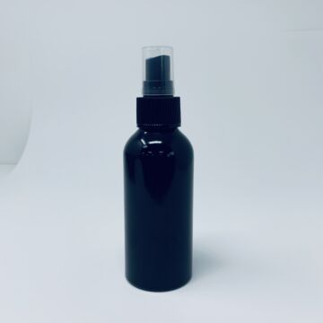 120m Black Aluminium Bottle & Spray Cap