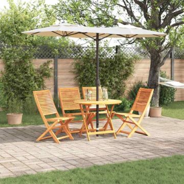 Vidaxl 5-piece Garden Dining Set - Solid Wood Acacia