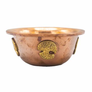 Copper Ritual Bowl With Tree Of Life 12x5cm