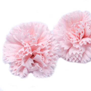 Craft Soap Flowers - Carnations - Pink - Pack Of 10