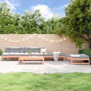 Vidaxl 5 Piece Garden Lounge Set Solid Wood Douglas