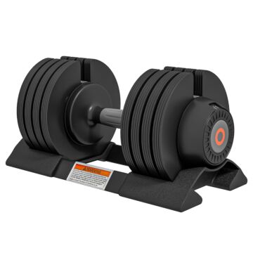 Sportnow Adjustable Dumbbells Set, 4-in-1 Weights Set With Storage Tray And Non-slip Handle, 6kg 11kg 16kg 20kg