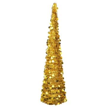 Vidaxl Pop-up Artificial Christmas Tree Gold 180 Cm Pet