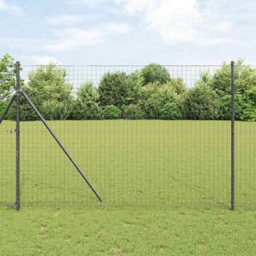Vidaxl Fence Posts 52 Pcs Grey Ø32 Mm 200 Cm Galvanised Steel