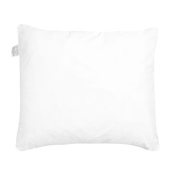 Bed Pillow White Microfibre Cover Polyester Filling 80 X 80 Cm High Profile Soft Beliani
